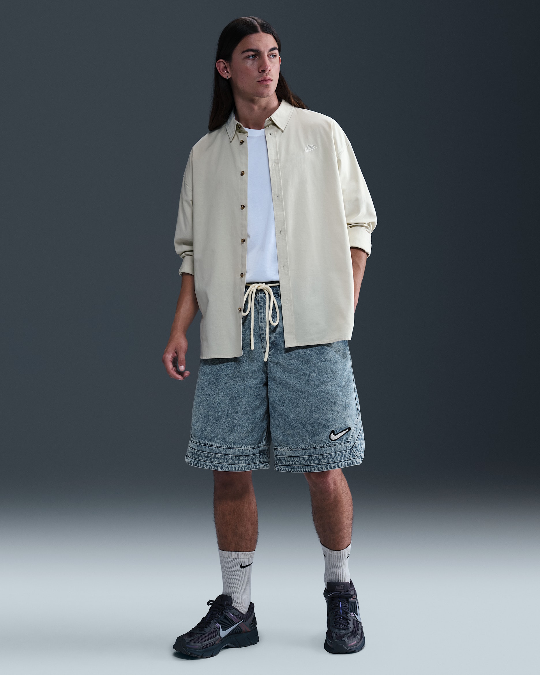 Nike Men's 25.5cm (approx.) Denim Basketball Shorts. Nike SI